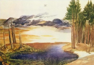 アルブレヒト・デューラー Painting - 森の中の池 アルブレヒト・デューラー